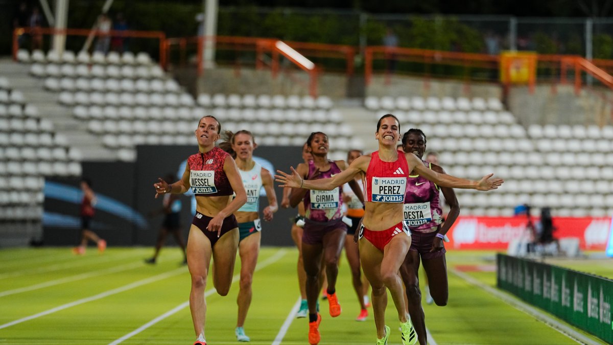 Marta Pérez, durante una prueba.