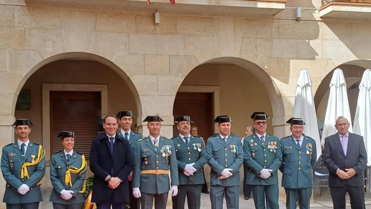 Celebración de la patrona de la Guardia Civil en San Esteban.