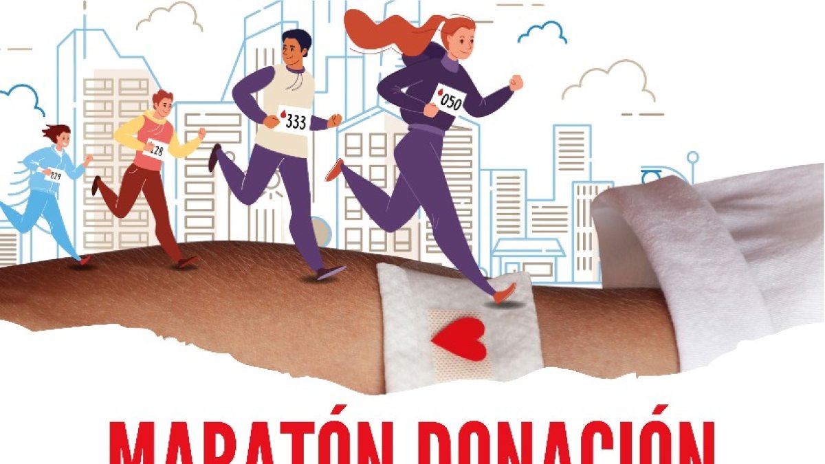 Cartel del maratón de donaciones.