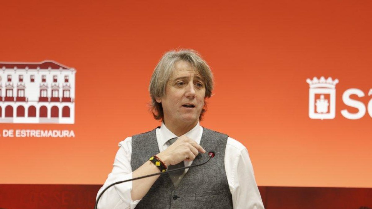 Carlos Martínez, en su comparecencia en Soria.