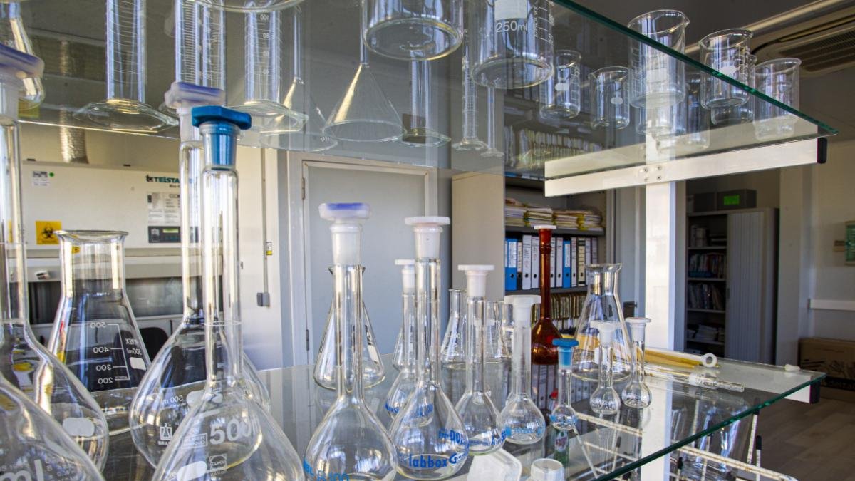 Laboratorio de una empresa en la provincia de Soria.