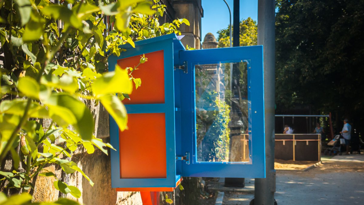 Caja de libros, una idea ganadora de pasadas ediciones del Presupuesto Participativo.