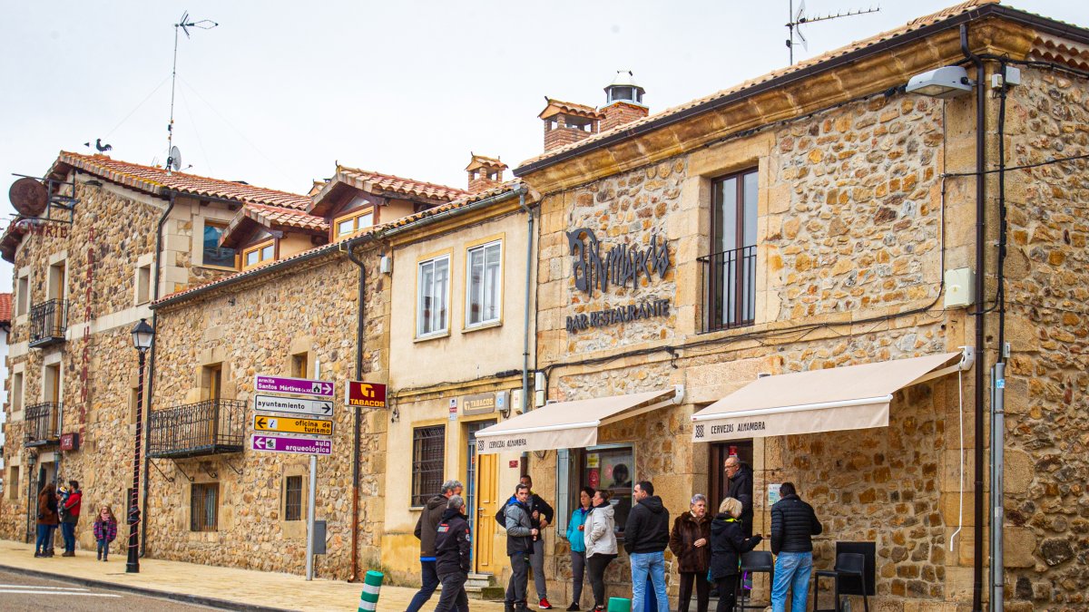 Bar en un pueblo de Soria.