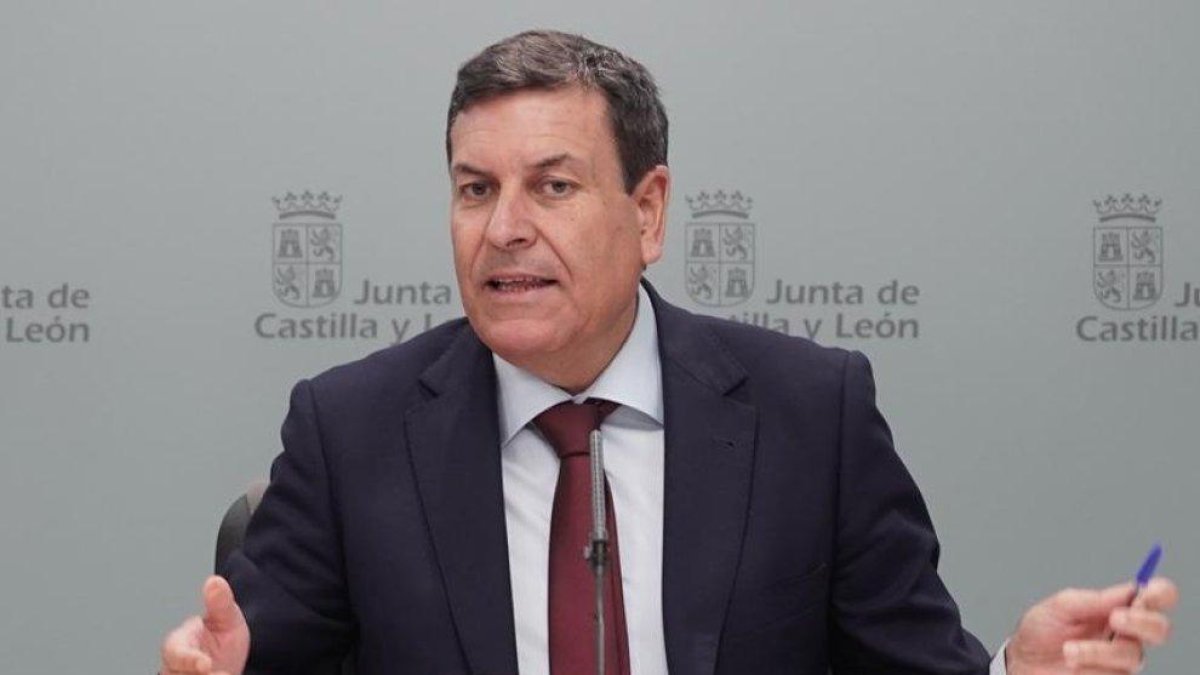 Carlos Fernández Carriedo, tras el Consejo de Gobierno.