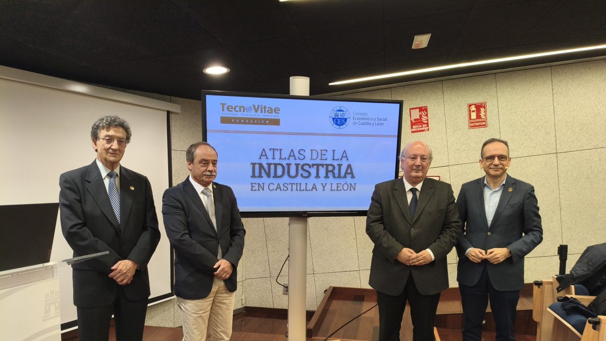 Presentación del Atlas de la Industria de Castilla y León en la sede del Consejo Económico y Social (CES).