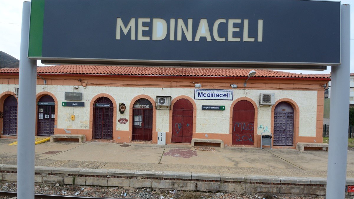 Estación de tren de Medinaceli en una imagen de archivo.