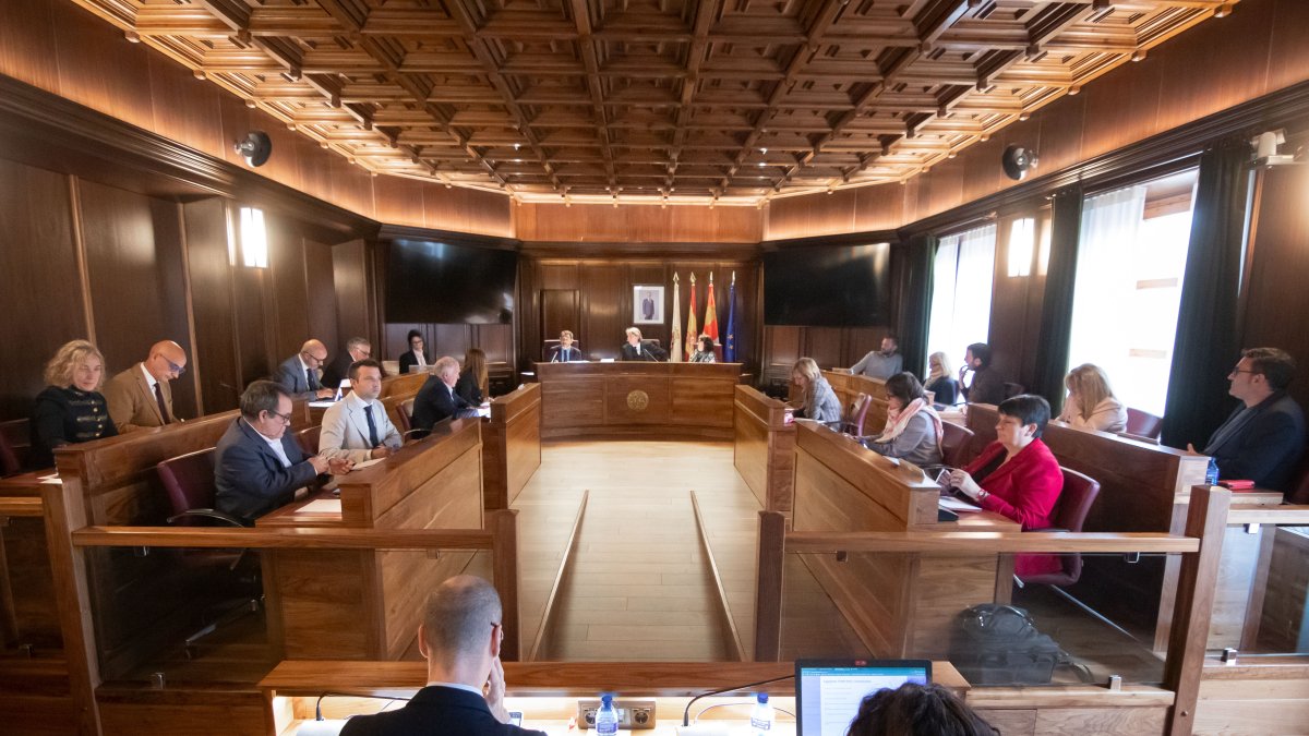 Un momento del pleno ordinario.