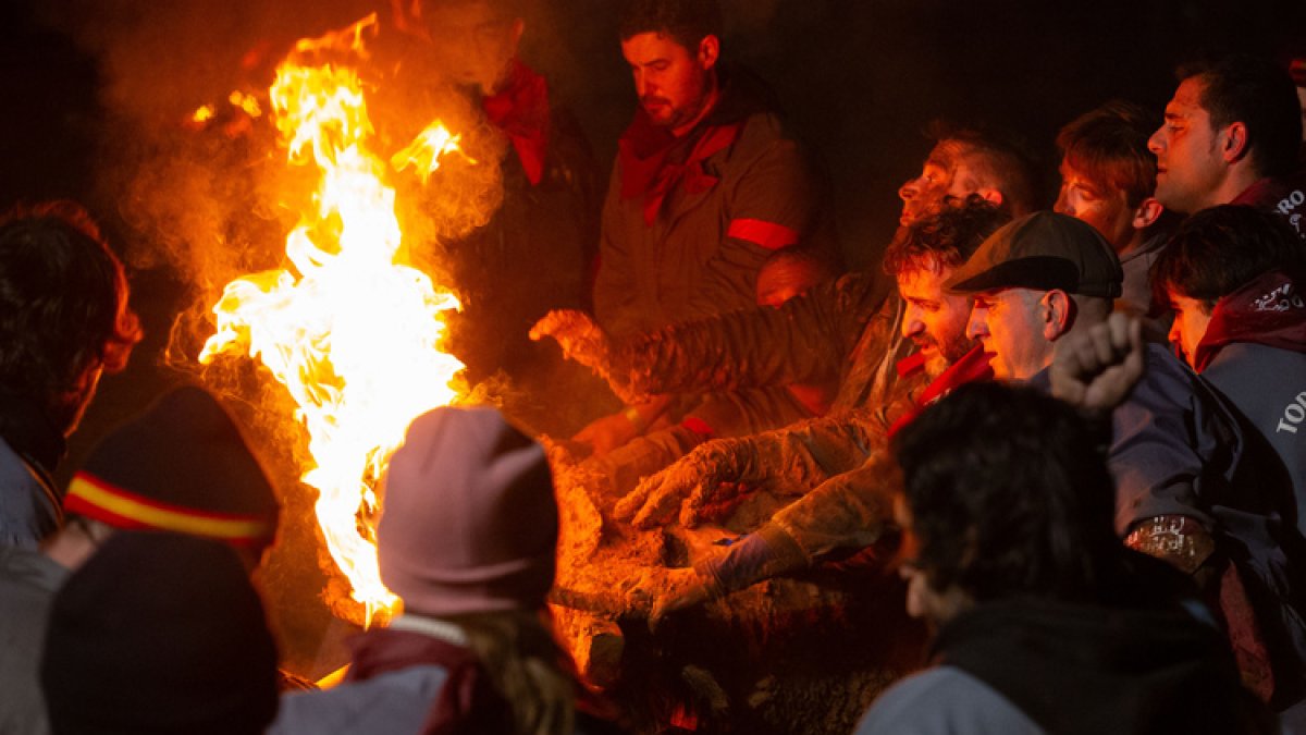 Imagen del Toro Jubilo la noche del sábado.