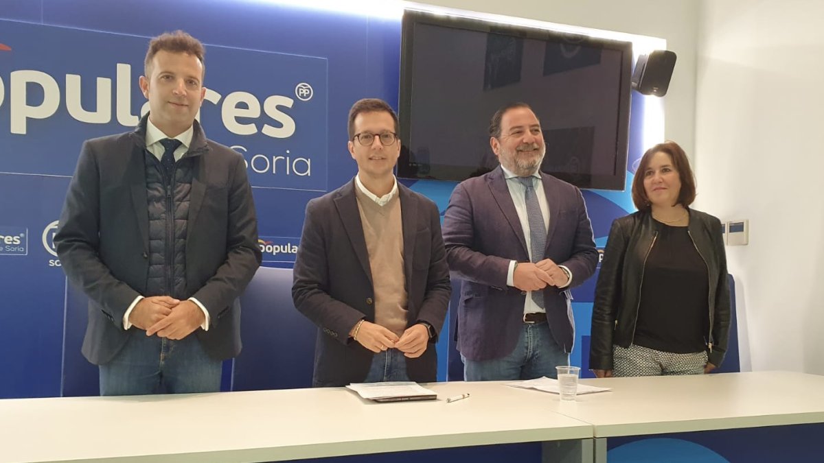 Los parlamentarios nacionales del PP por la provincia de Soria.