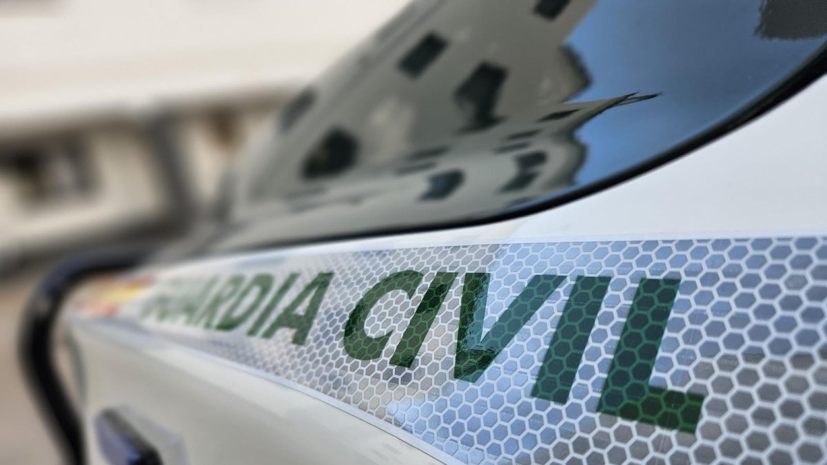 Vehículo rotulado de la Guardia Civil.