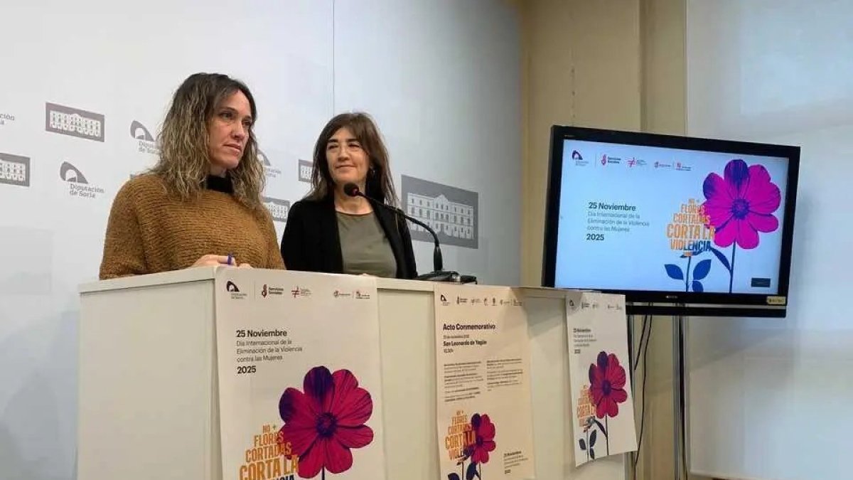 Verónica Hazas y Laura Prieto durante la rueda de prensa.