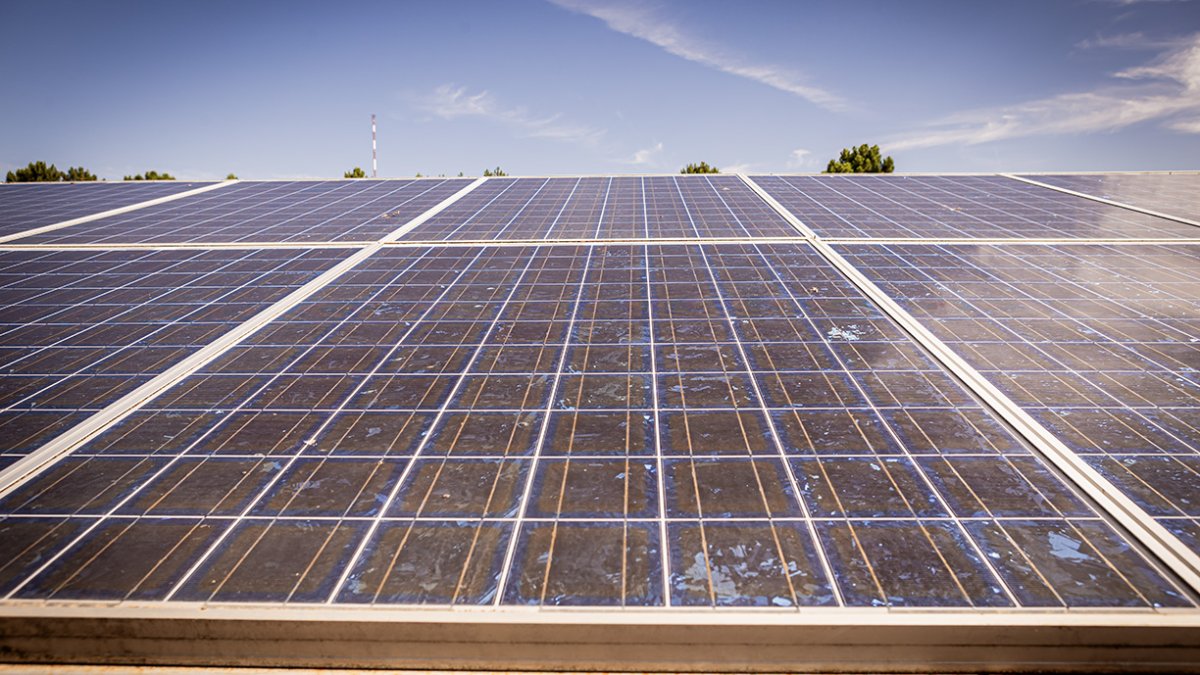 Planta fotovoltaica.