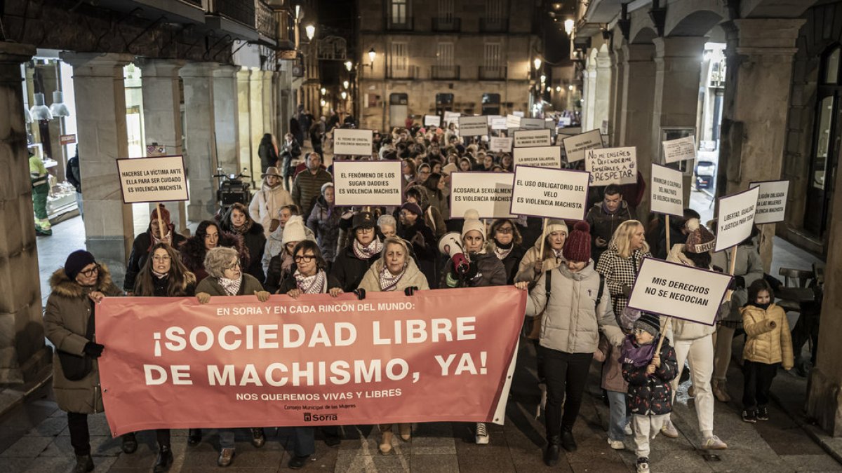 La manifestación recorrio las calles centrales de la ciudad