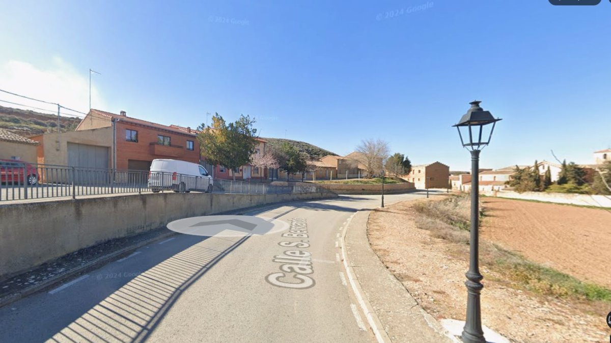 Imagen de una calle de San María de Huerta.
