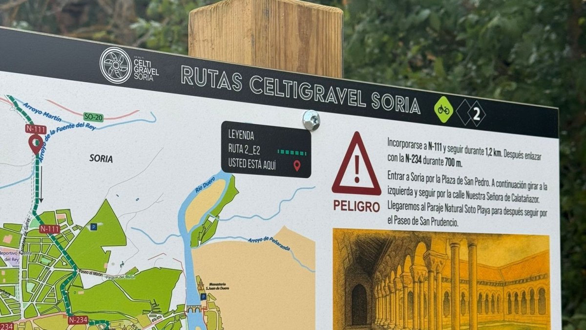 Panel indicador de la Ruta Celtigrvel.