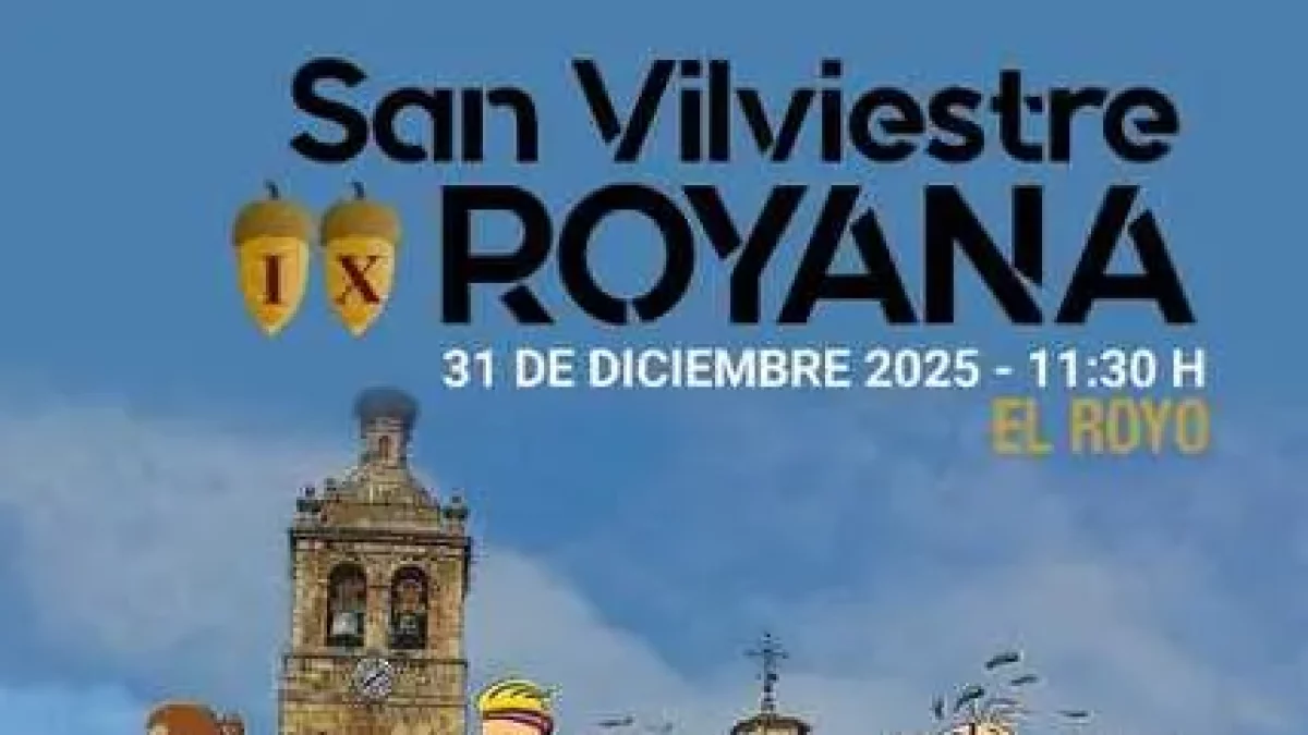 Cartel de la novena San Silvestre Royana.