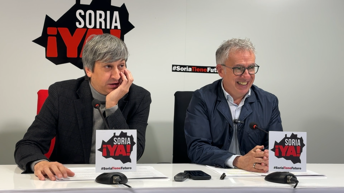 Ceña y Palomar durante la rueda de prensa.