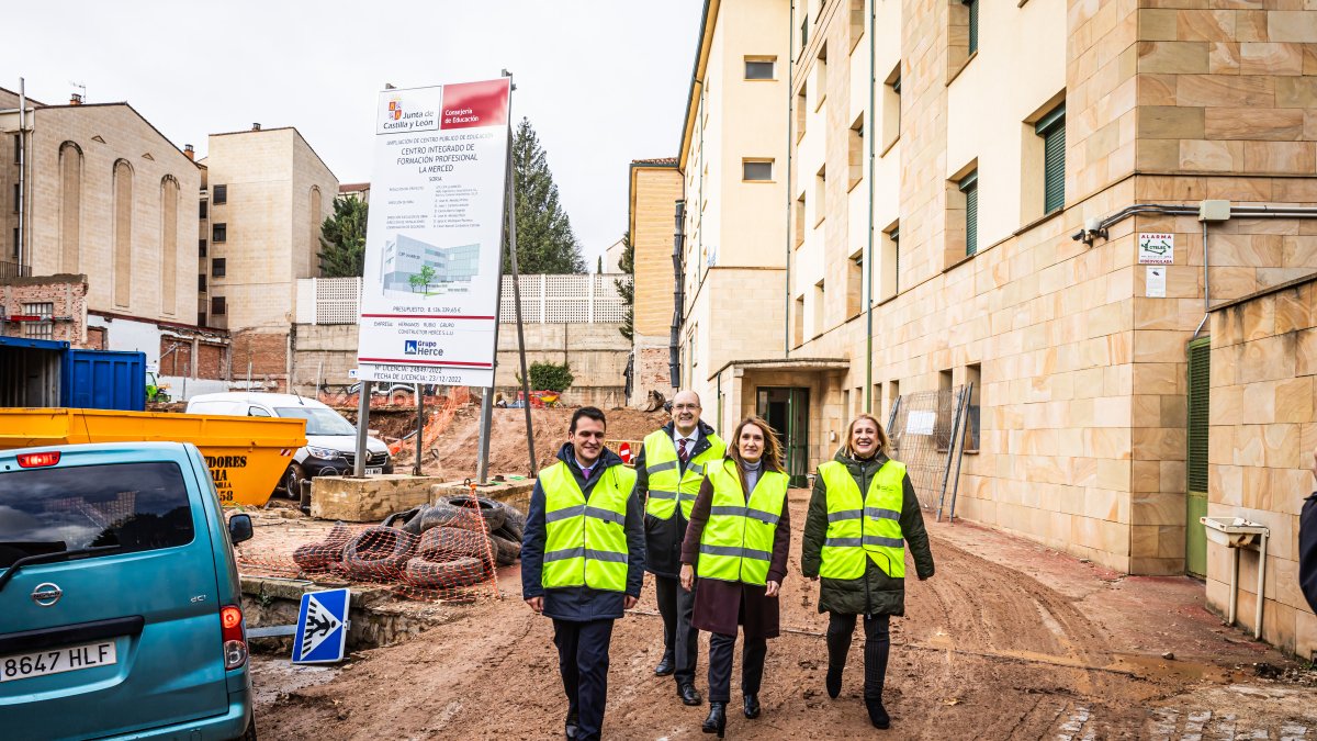Visita a las obras del CIFP La Merced.
