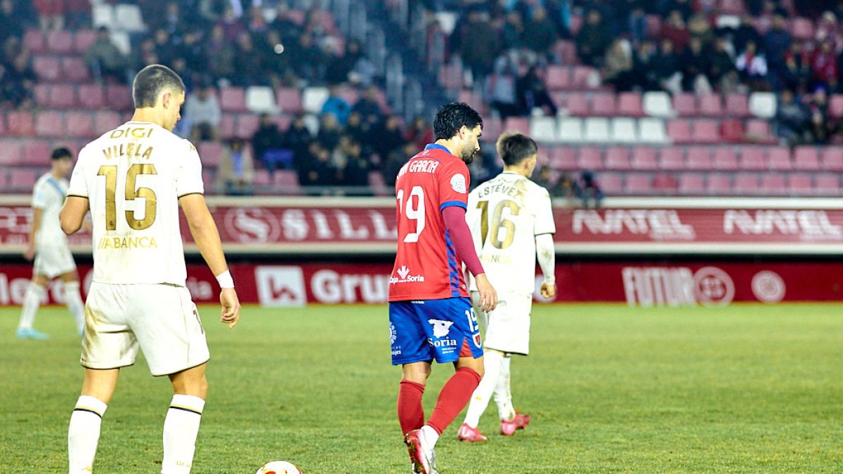 Imagen del partido entre Numancia y Fabril disputado en Los Pajaritos.