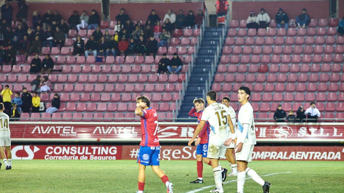 Imagen del Numancia-Deportivo Fabril que ha dado lugar a la actual situación.