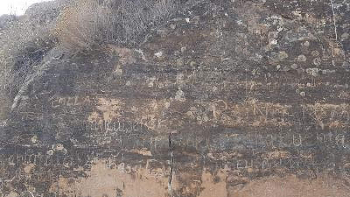 Escritos en la peña del tío Lesaca.