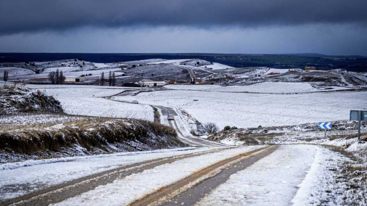 Complicaciones por la nieve en las carreteras de la provincia