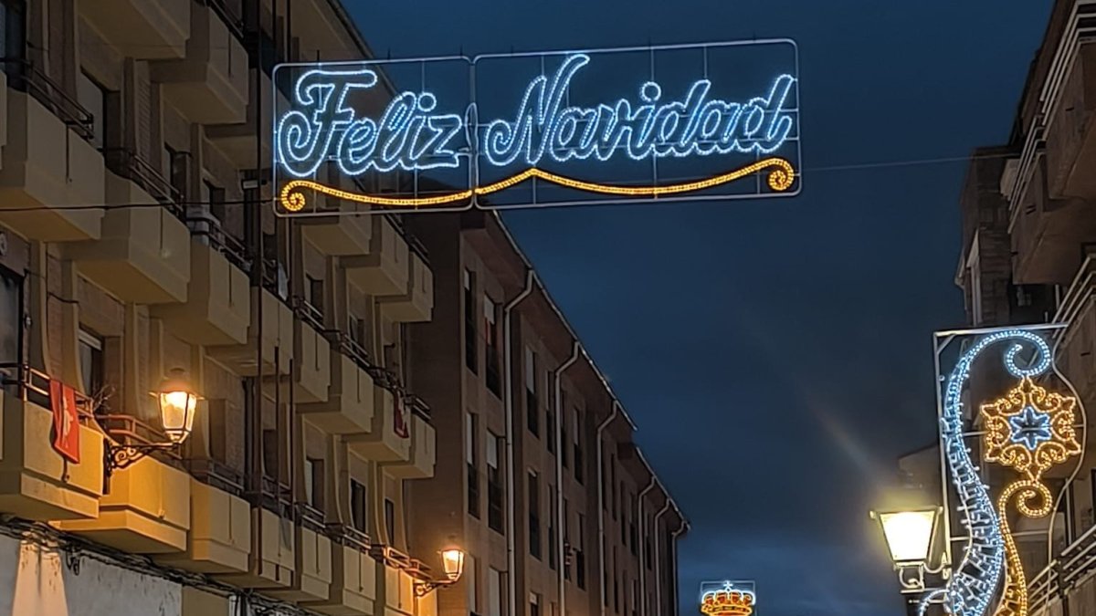 Iluminación navideña de San Esteban de Gormaz.