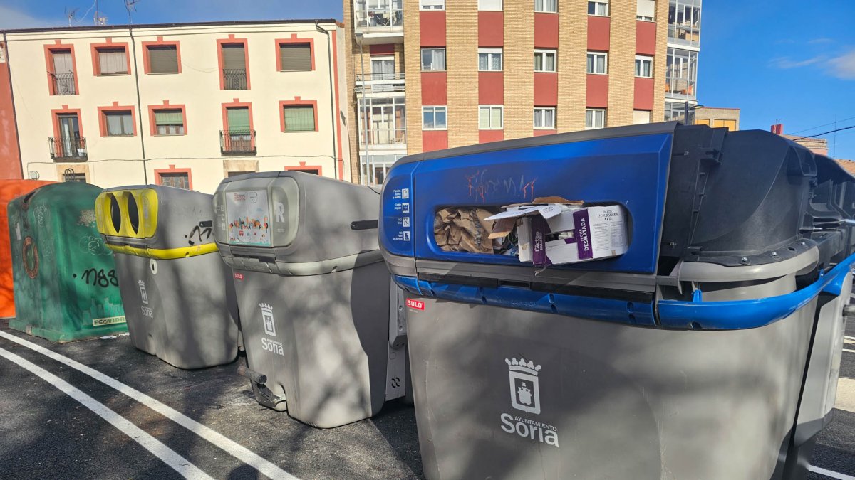 Contenedores en Soria.