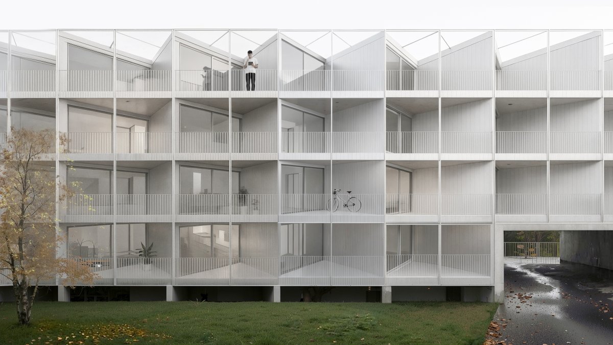Aspecto exterior que tendrá el futuro edificio de viviendas colaborativas para jóvenes.