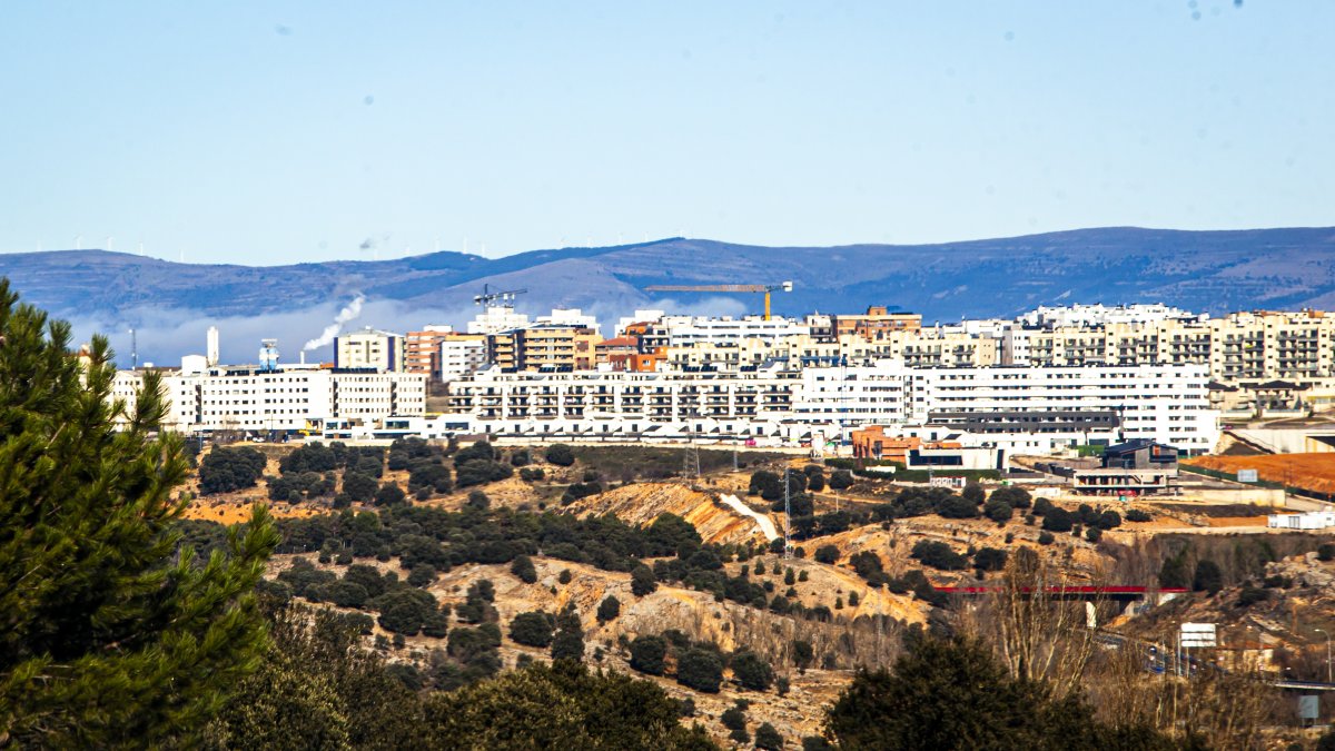 Vista de la zona de expansión de la capital.