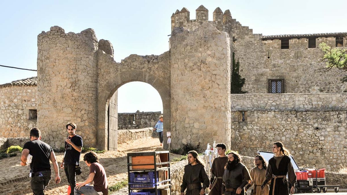 Rodaje de la serie El Cid, en la provincia.