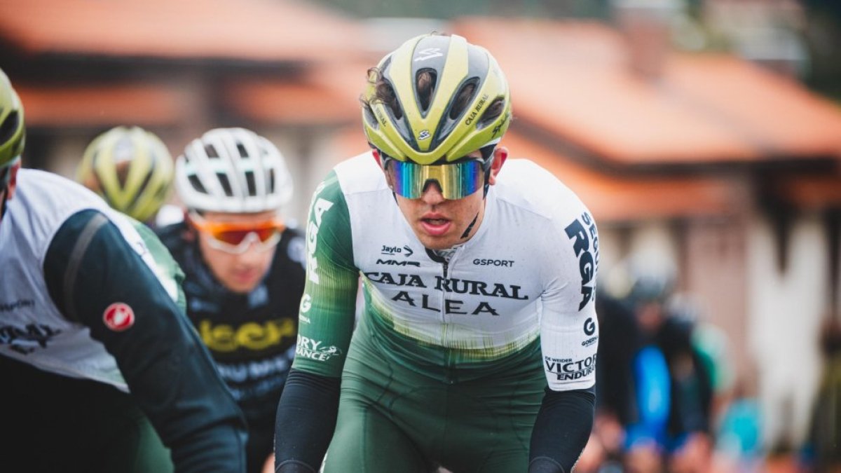 El ciclista de El Royo, Antonio González.