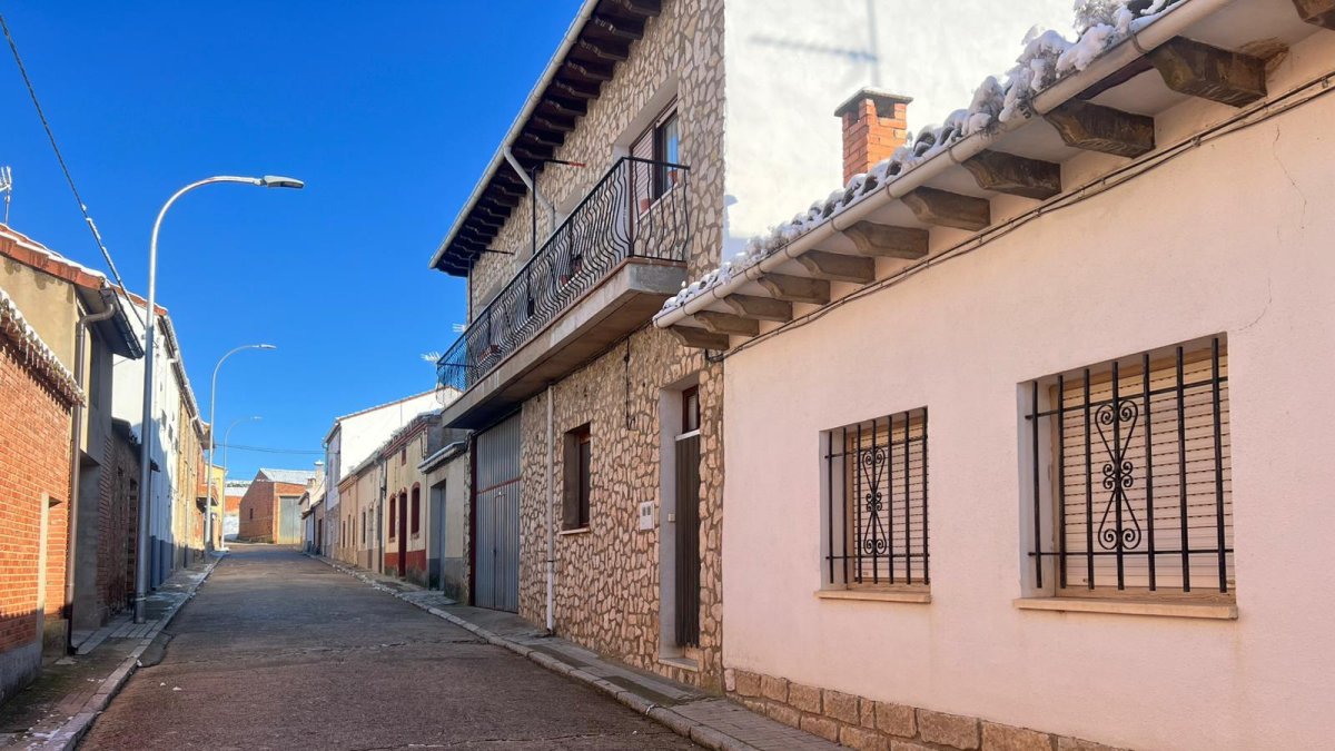 Viviendas en un pueblo de Soria.