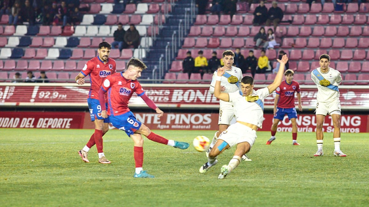 Imagen del Numancia-Fabril del pasado mes de diciembre.