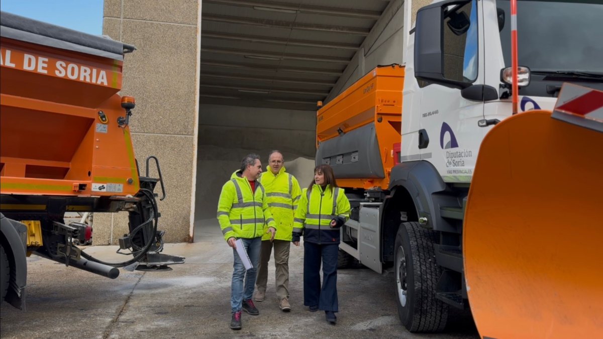 Parque de maquinaria de la Diputación de Soria.