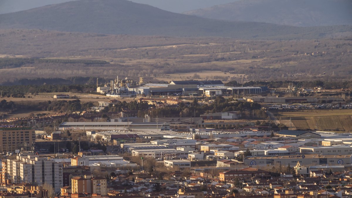 Vista del polígono industrial de Soria.