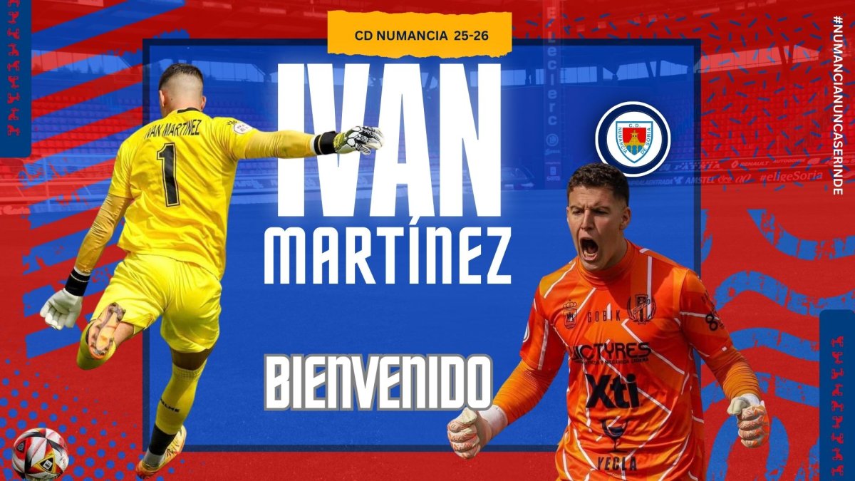 El CD Numancia ha confirmado el fichaje del portero Iván Martínez.