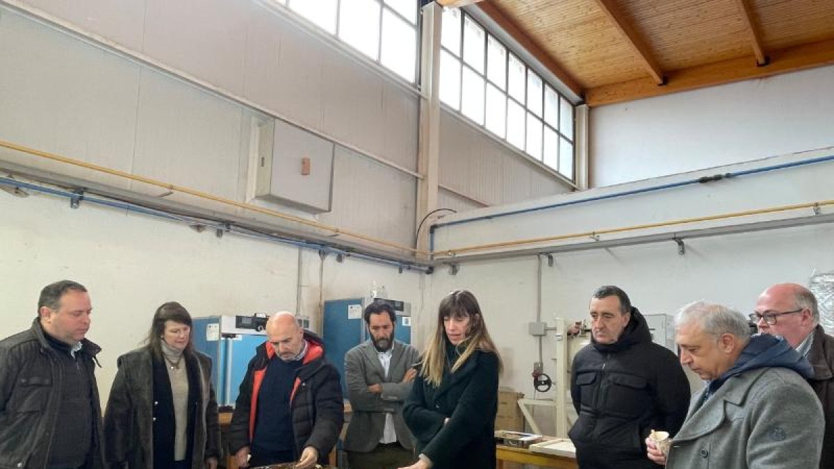 Un momento de la visita a las instalaciones de Cesefor en Soria.