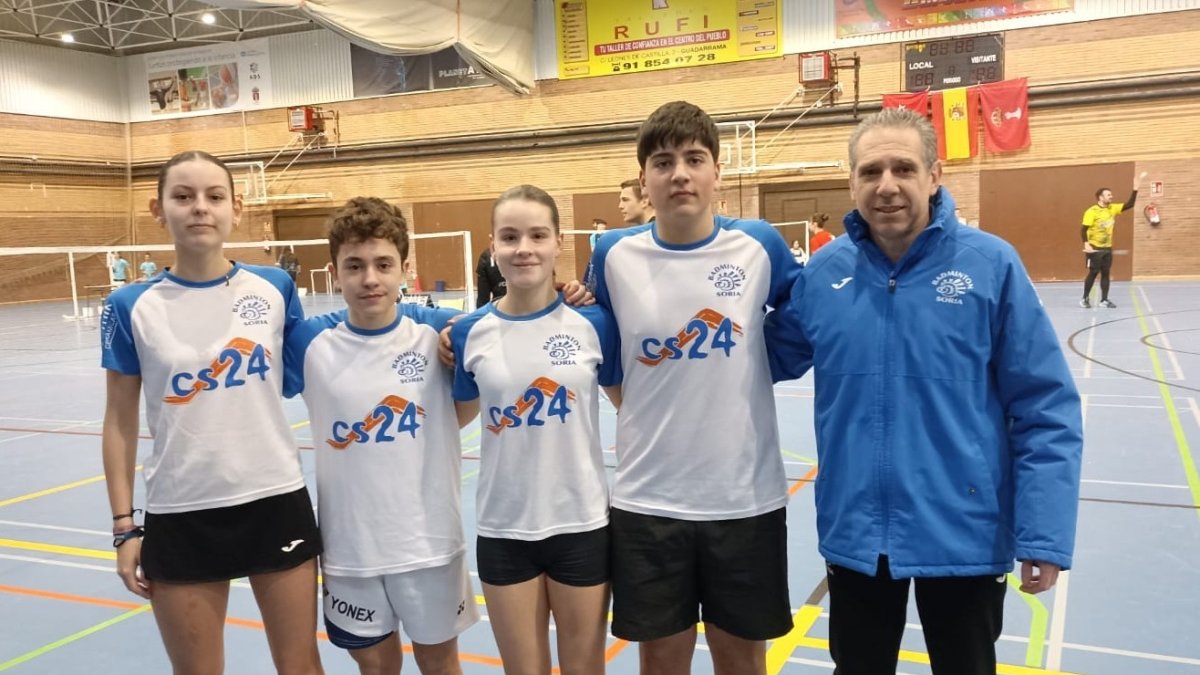 La expedición soriana que debutaba en la Liga Madrileña