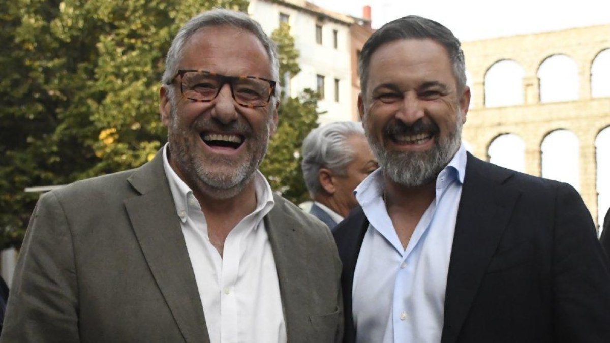 Carlos Pollán y Santiago Abascal, en una imagen de archivo en Segovia.