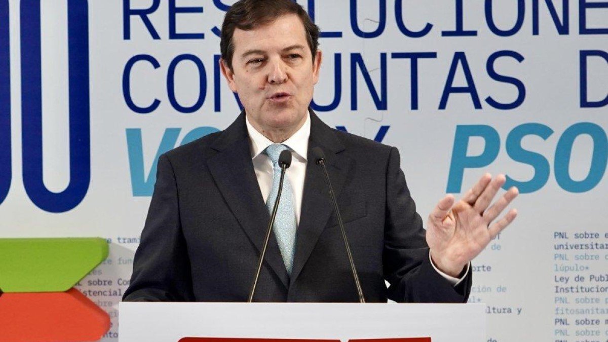 El presidente del PP de Castilla y León y candidato a la reelección al frente de la Junta, Alfonso Fernández Mañueco.