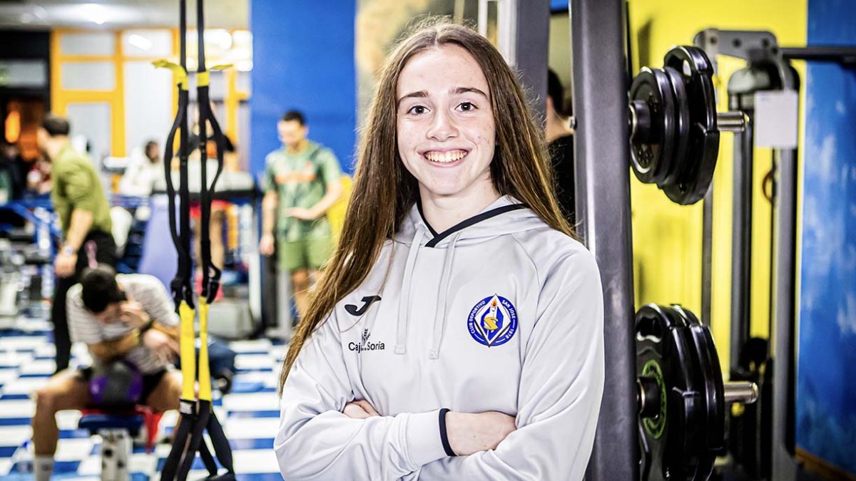 Marina Rupérez en las instalaciones del Gimnasio Gálvez.