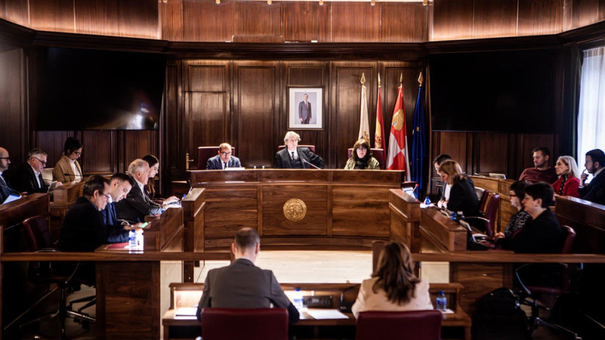 Los concejales de Soria durante una sesión del Pleno municipal.
