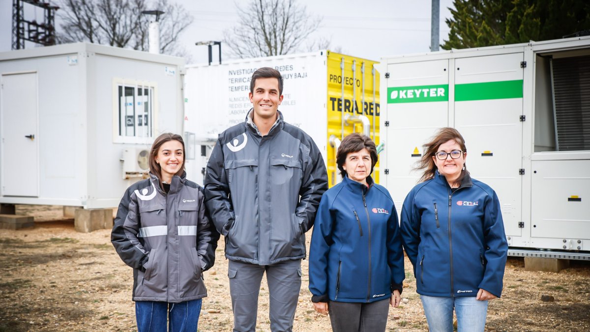 Investigadores de Veolia y del CEDER-Ciemat.
