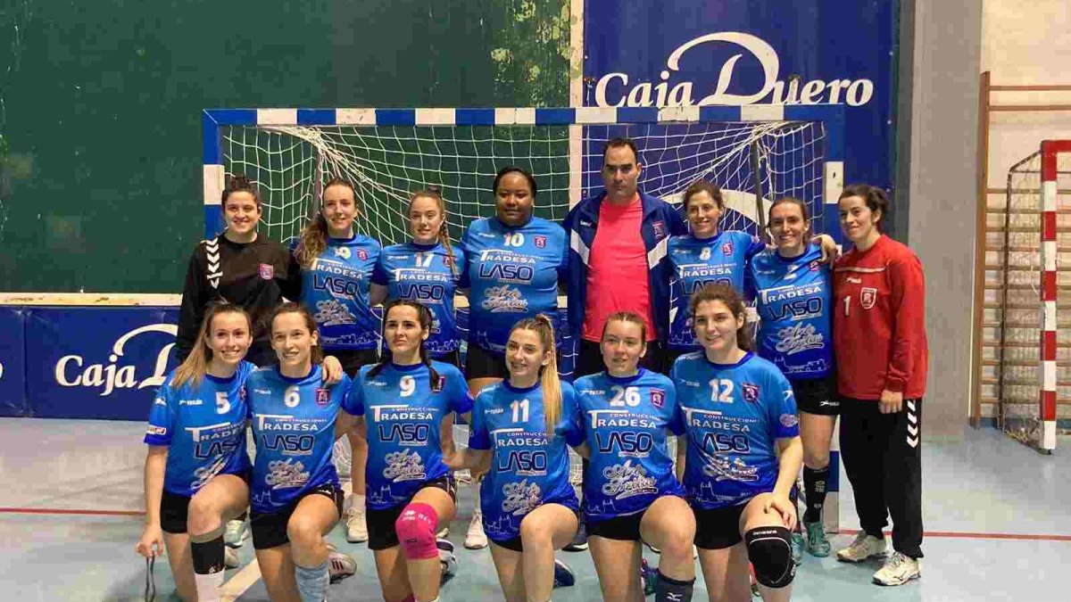 El equipo senior del Balonmano Ágreda que durante años ha sido un referente en Aragón.