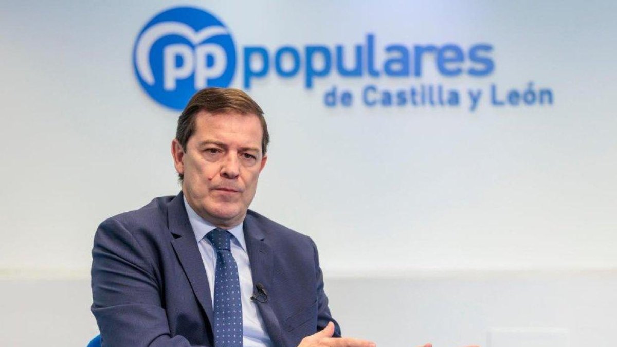 El candidato del PP a la presidencia de la Junta, Alfonso Fernández Mañueco