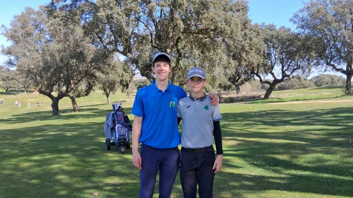 Miguel López y Enzo Jiménez durante la competición celebrada en Zarapicos