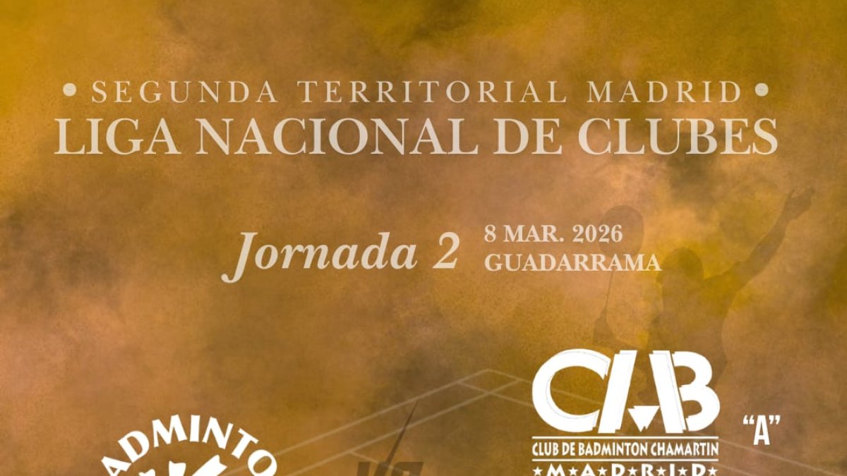 Cartel anunciador de la cita para el filial.