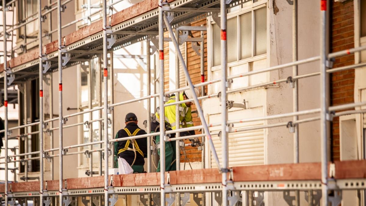 La construcción, un sector con falta de mano de obra.