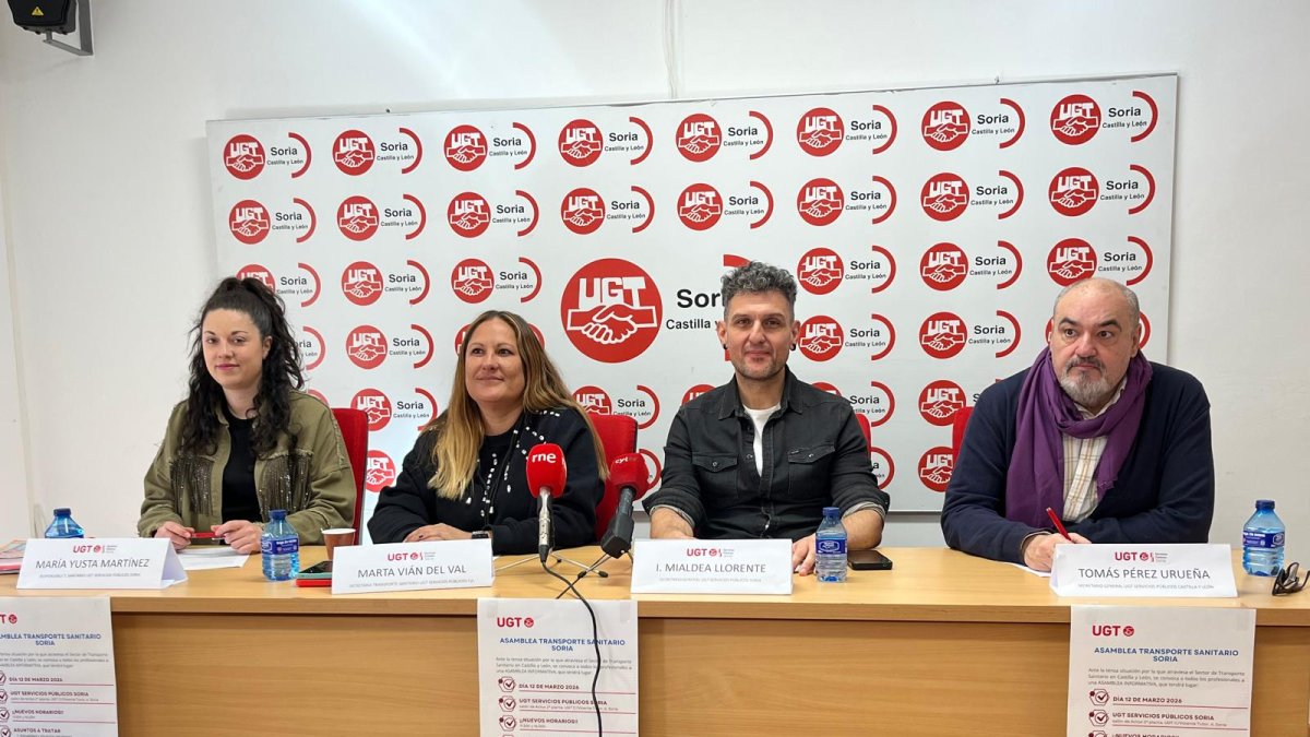 Yusta, Vián, Mialdea y Pérez Urueña, responsables de UGT.